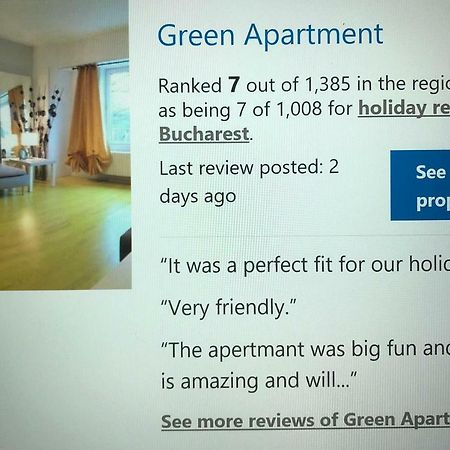 Green Apartment 6 Bucarest Esterno foto