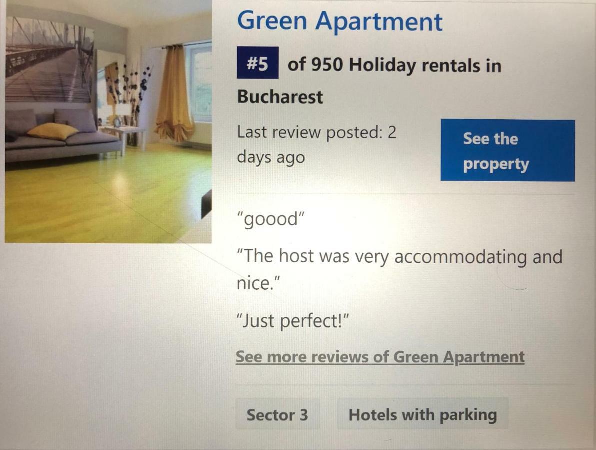 Green Apartment 6 Bucarest Esterno foto