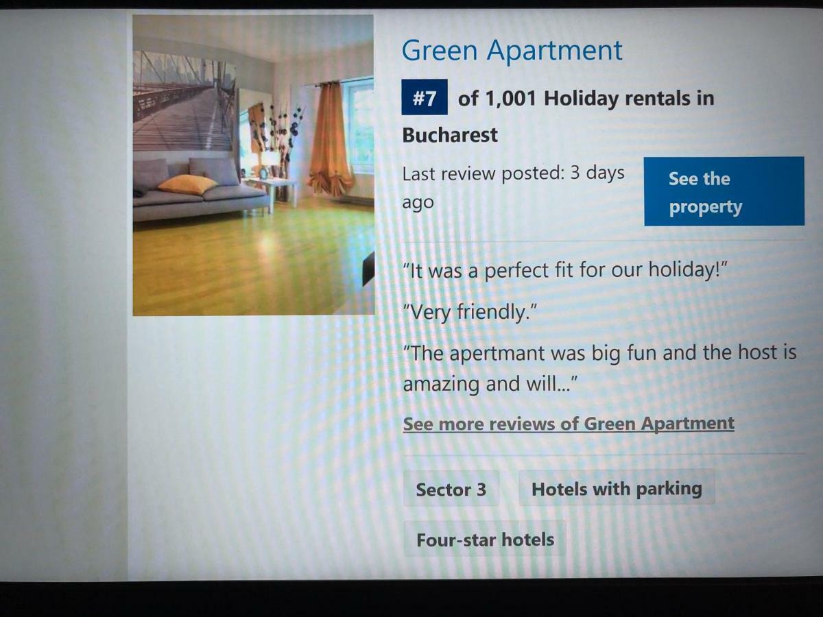 Green Apartment 6 Bucarest Esterno foto